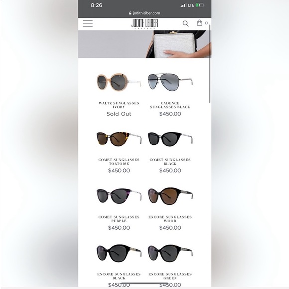 JL Judith Leiber Tortoise Butterfly Sunglasses - Picture 7 of 11